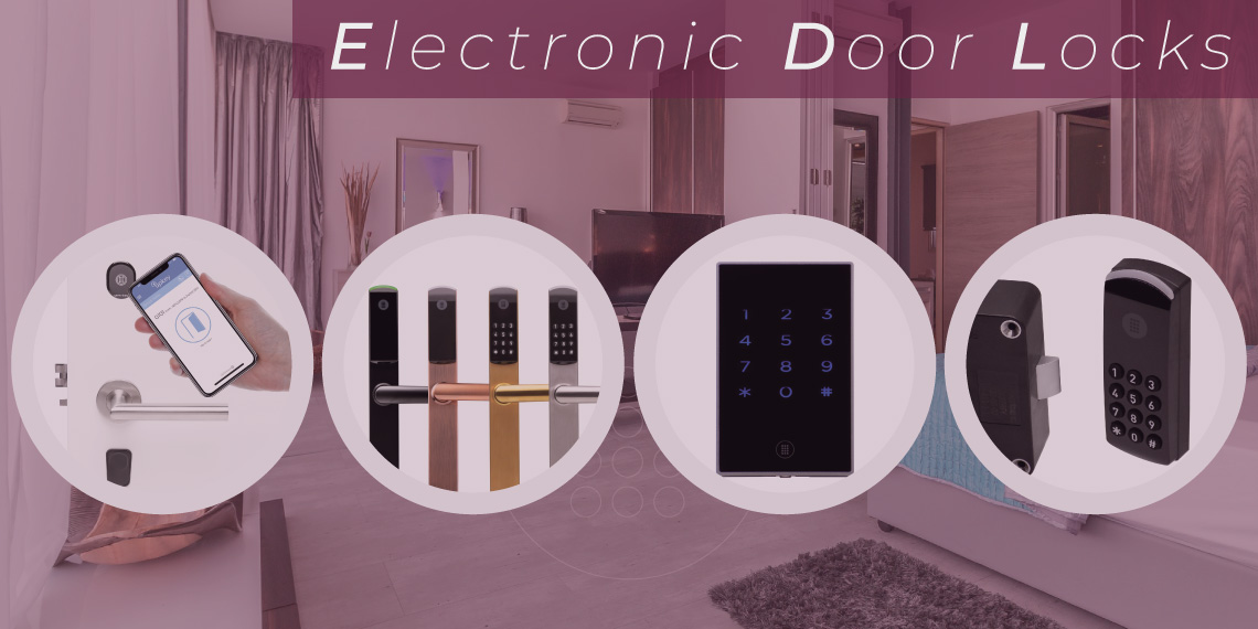 Types de systèmes de serrures électroniques pour portes 