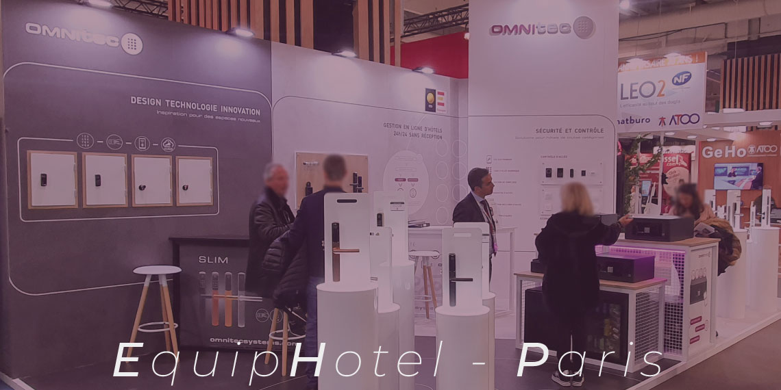 Omnitec est une fois de plus présent à EquipHotel Paris, le salon de référence en Europe en matière de technologie hôtelière.