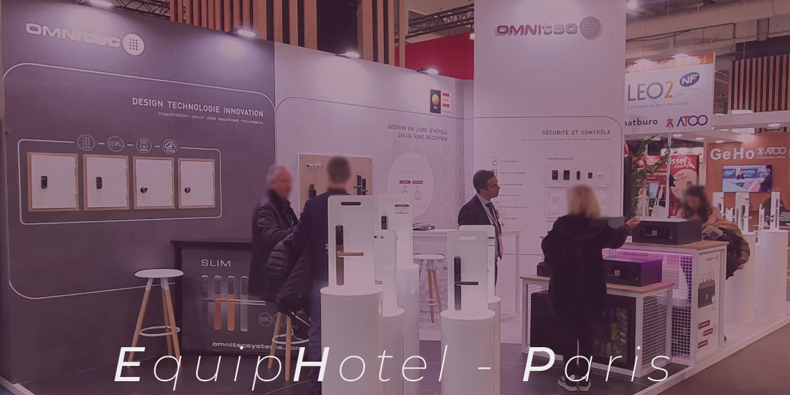 Omnitec est une fois de plus présent à EquipHotel Paris, le salon de référence en Europe en matière de technologie hôtelière